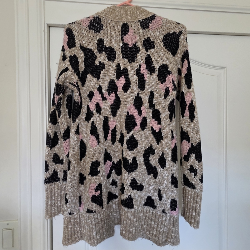Mossimo Supply Co. Leopard Print Cardigan Sweater - Picture 4 of 11